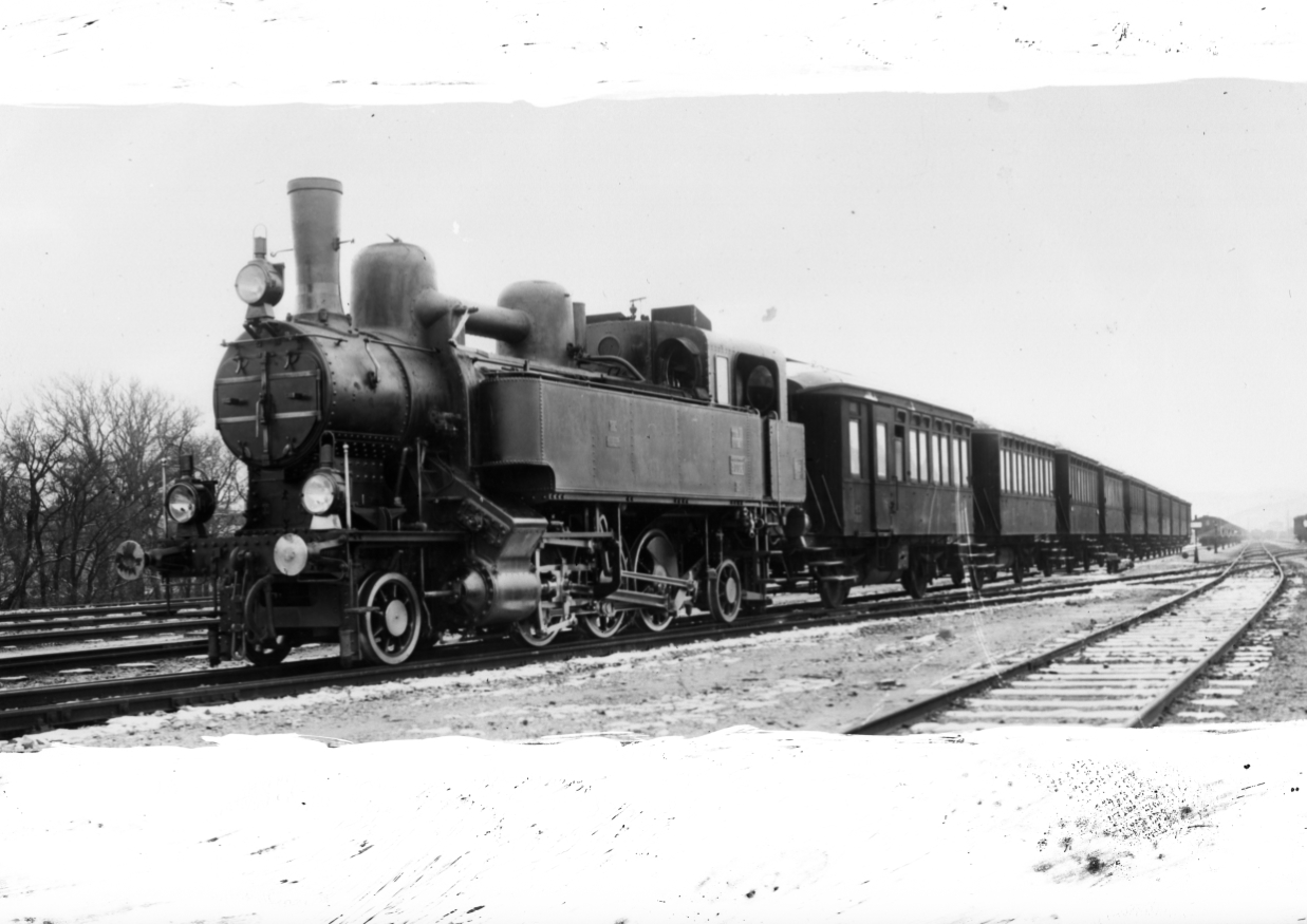 Dampfzug der alten Stadtbahn, um 1900