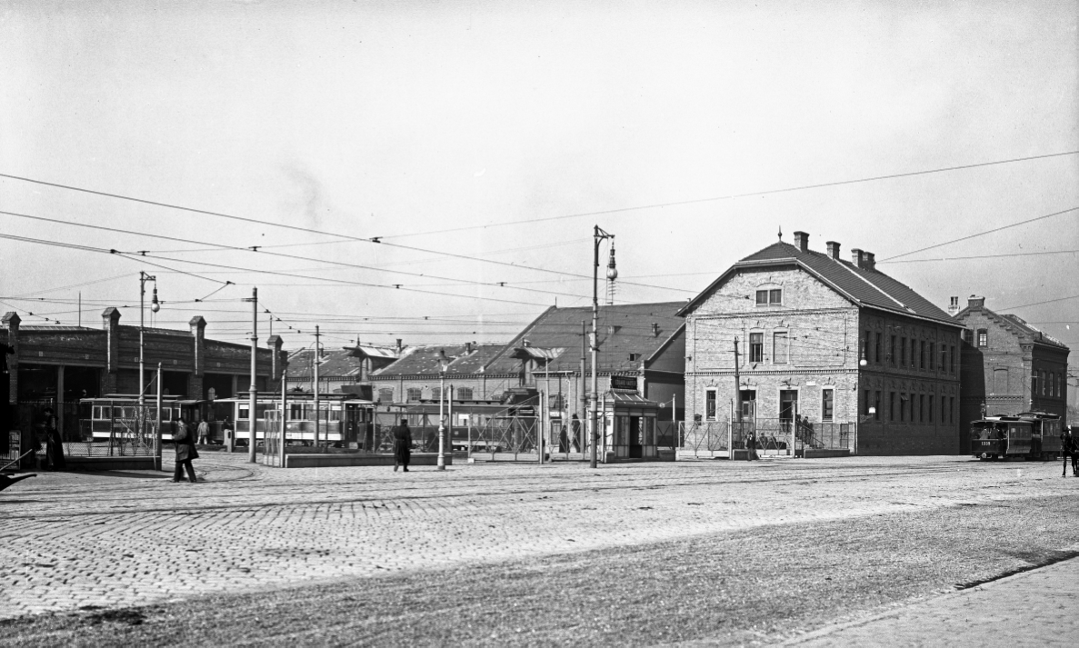 Der Bahnhof Simmering um 1906 u.a. mit der Type G