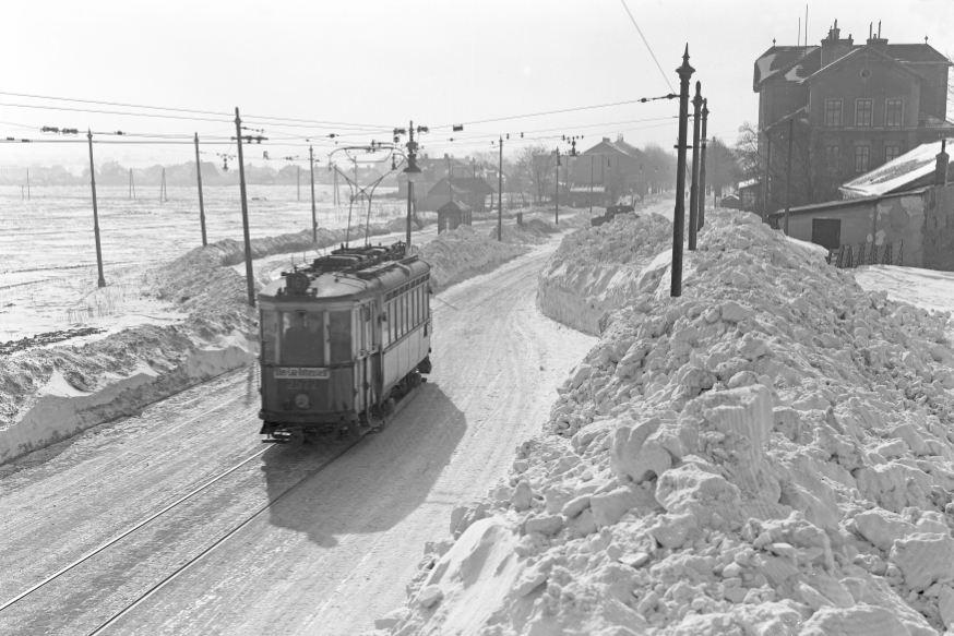 Winter 1942 auf der Linie 167 bei Rothneusiedl