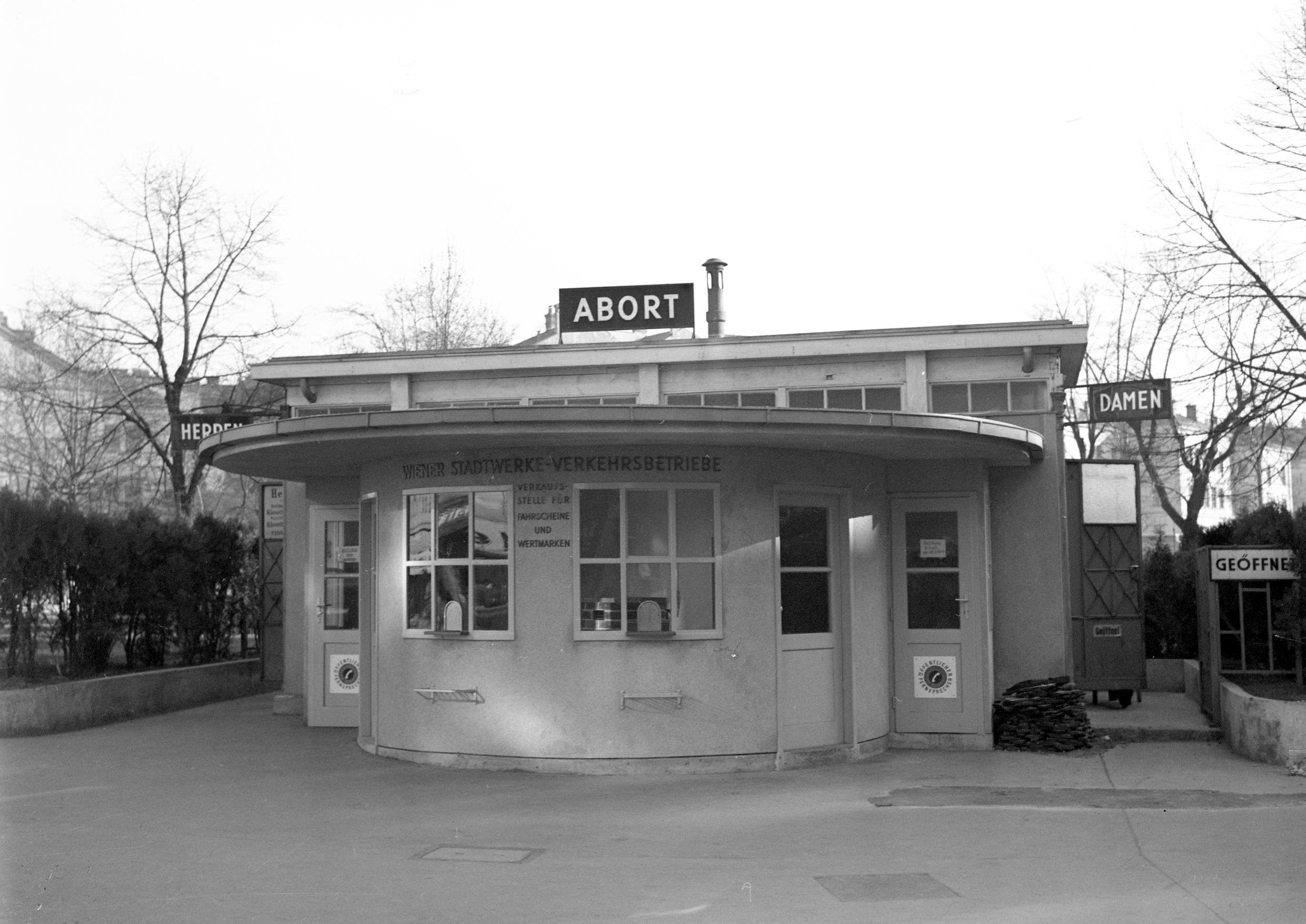 Vorverkaufsstelle im Arne-Karlsson-Park, 1950