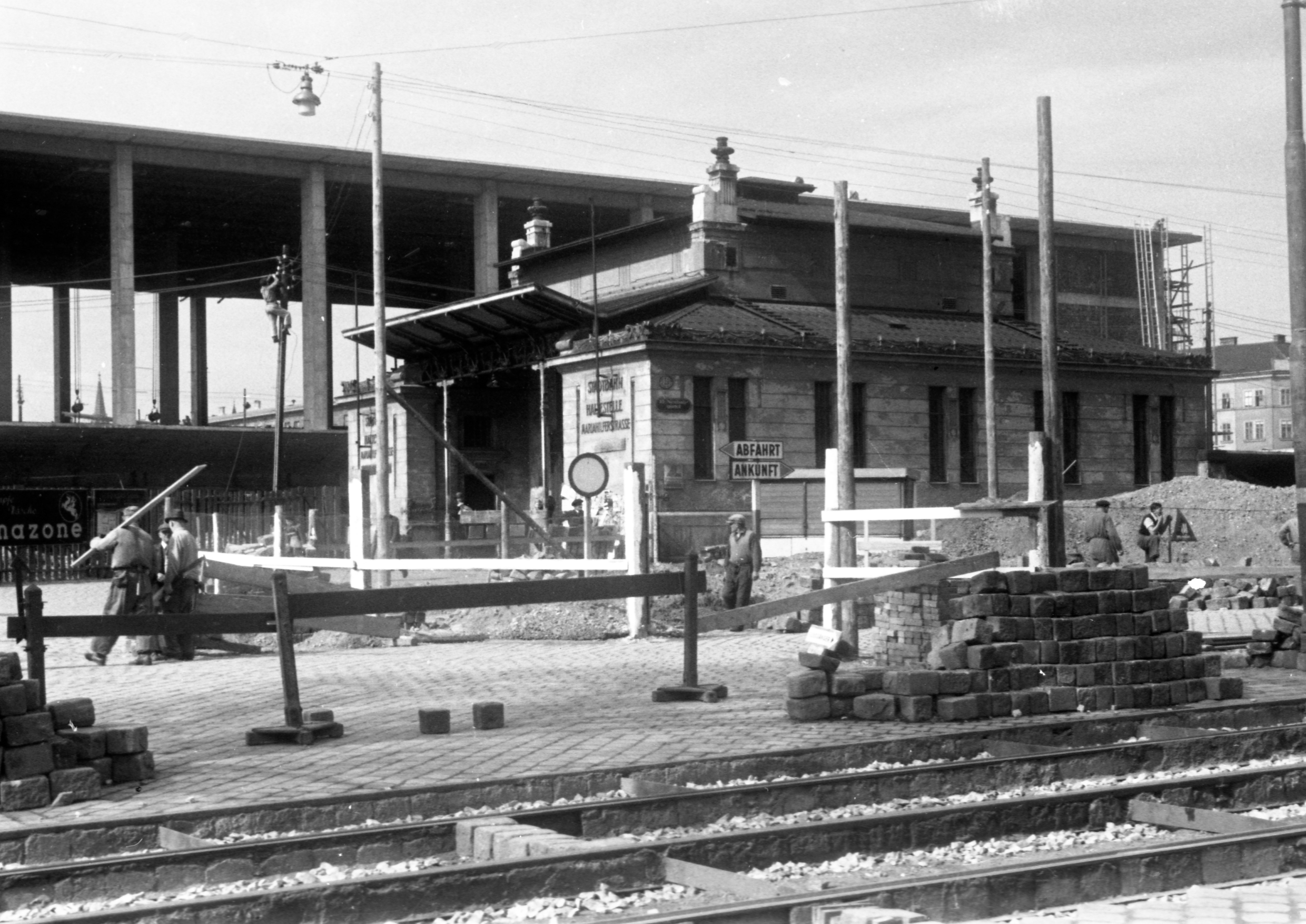 Baustelle Westbahnhof, 1951