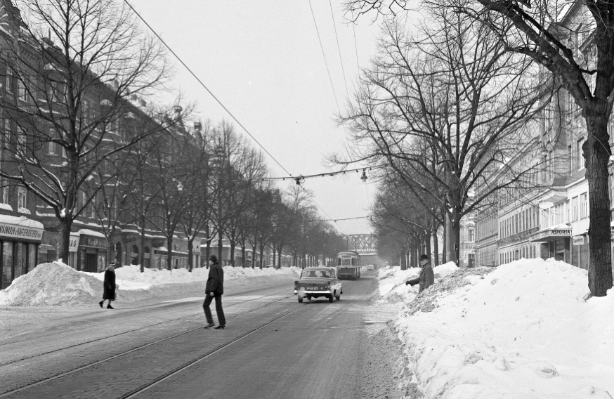 Hernalser Hauptstraße im Winter 1964