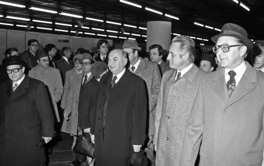 U1 Stationseröffnung mit Bürgermeister Gratz, Nationalratspräsident Anton Benya und Stadtrat Nekula November 1978