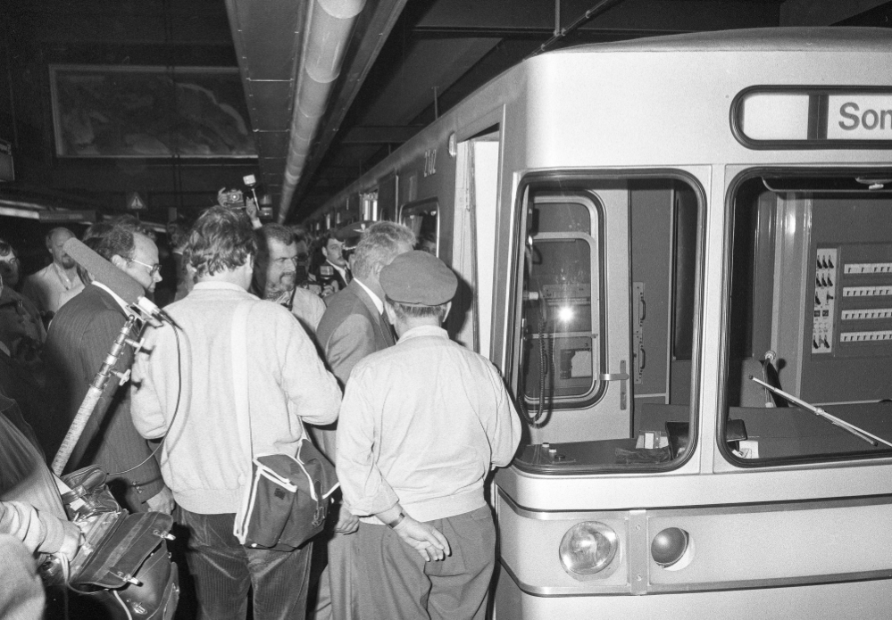 Eröffnung Linie U2 vom Karlsplatz bis Schottenring am 30.August 1980