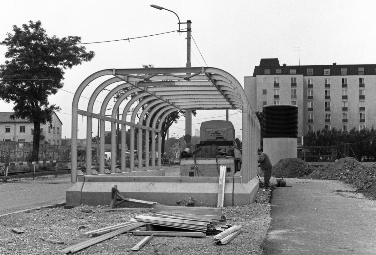 U1 Station Praterstern vor der Eröffnung 7.Juli 1980, Ausgang Lassallestraße