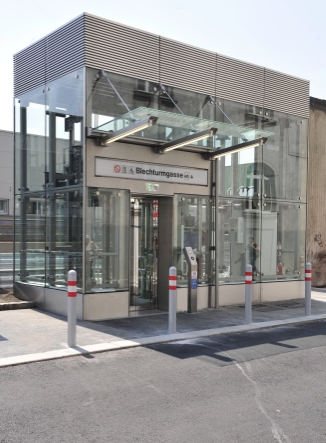 Lift bei der Station Blechturmgasse