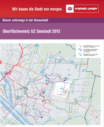 Das neue Oberflaechennetz in der Donaustadt ab 5. Oktober 2013.