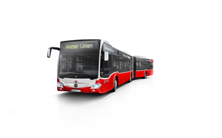In diesem Design sind die neuen Busse ab Herbst 2013 in Wien unterwegs.