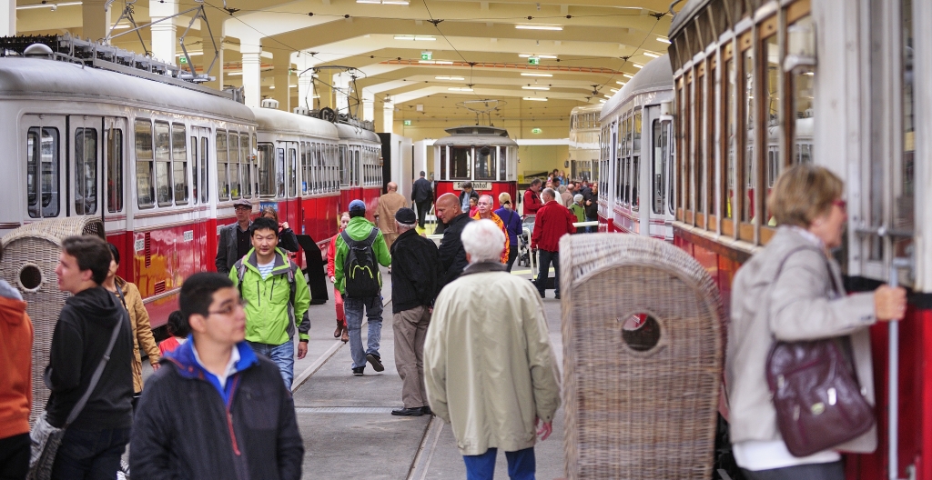 Feierliche Eröffnung des Verkehrsmuseums der Wiener Linien in Erdberg am 13.09.2014.
