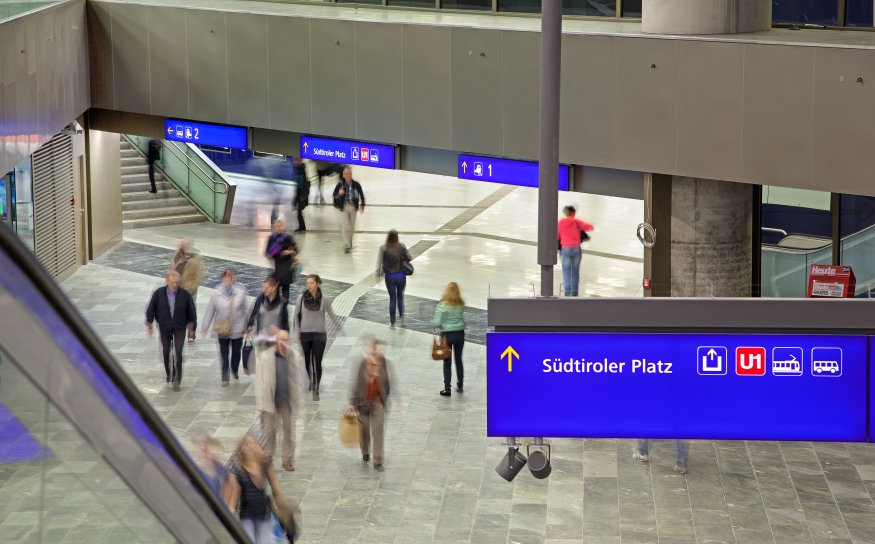 Passage  Hauptbahnhof-Südtirolerplatz, Oktober 14