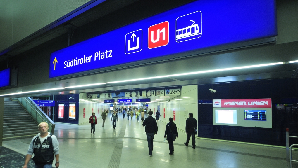 Die direkte, unterirdische Verbindung zwischen U1 und dem neuen Hauptbahnhof.