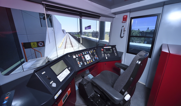 Neues Ausbildungszentrum in der U1-Station Leopoldau mit zwei U-Bahn-Simulatoren mit nachbgebauten Fahrerständen.