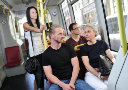 Fahrgäste der Wiener Linien