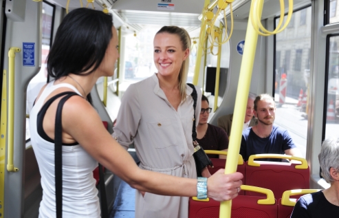 Fahrgäste der Wiener Linien