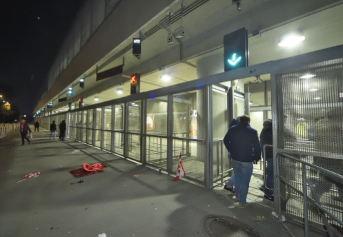 U2 Station Stadion bei Großveranstaltung