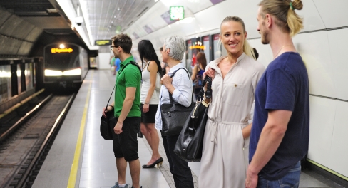 Fahrgäste der Wiener Linien