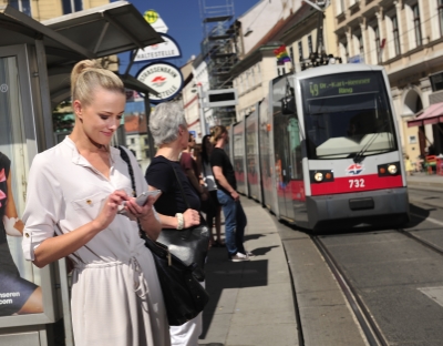 Fahrgäste der Wiener Linien