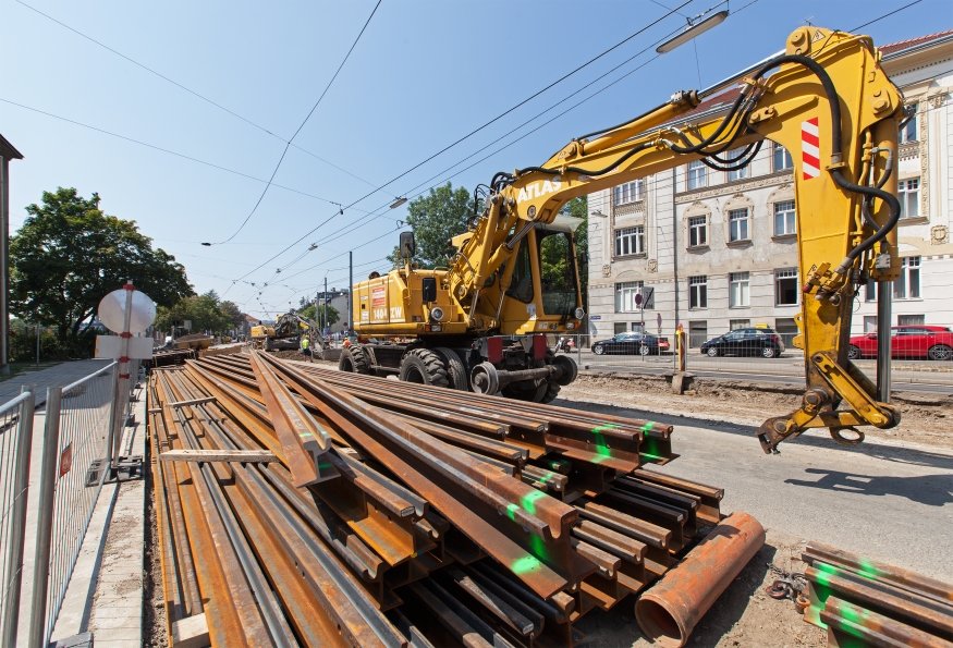 Linie 49 Sanierung Linzerstraße, Juli 2015