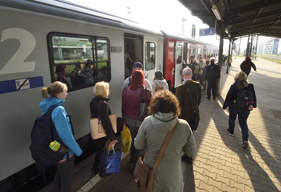 Eine der Ausweichrouten während der U4-Teilsperre stellt die Schnellbahn von Hütteldorf nach Wien Westbahnhof dar.
