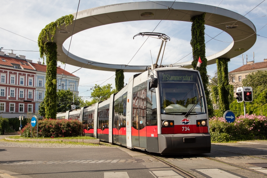 Linie 31 Gaussplatz, Fahrtrichtung Stammersdorf