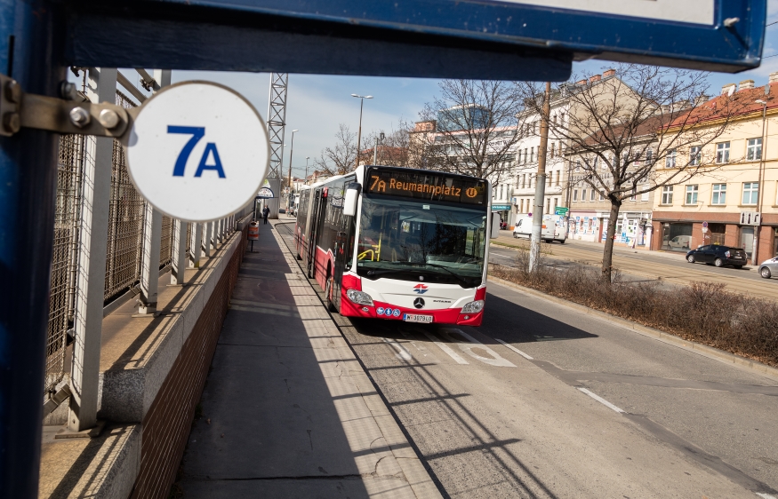 Bus Linie7A in Meidling