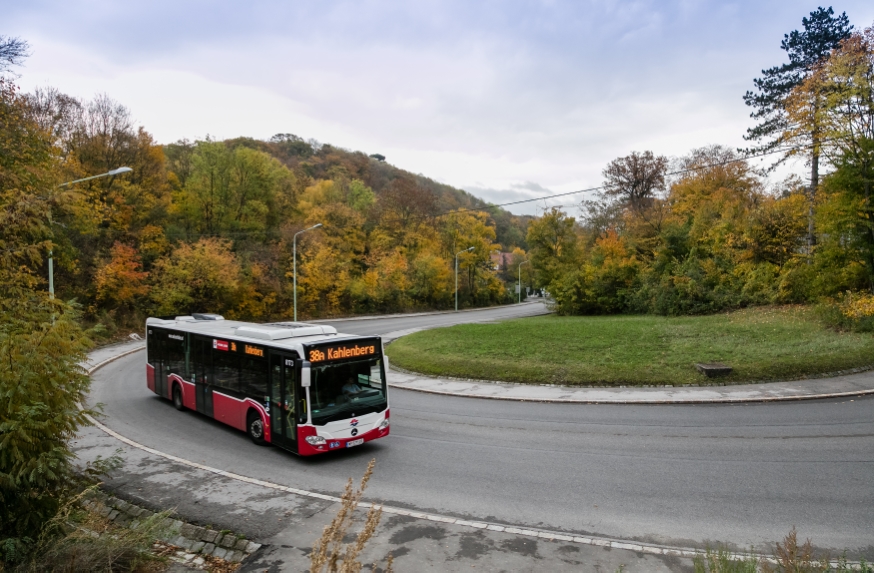 Buslinie 38A Höhenstraße Richtung Kahlenberg