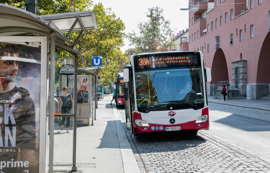 Buslinie 38A in Heiligenstadt