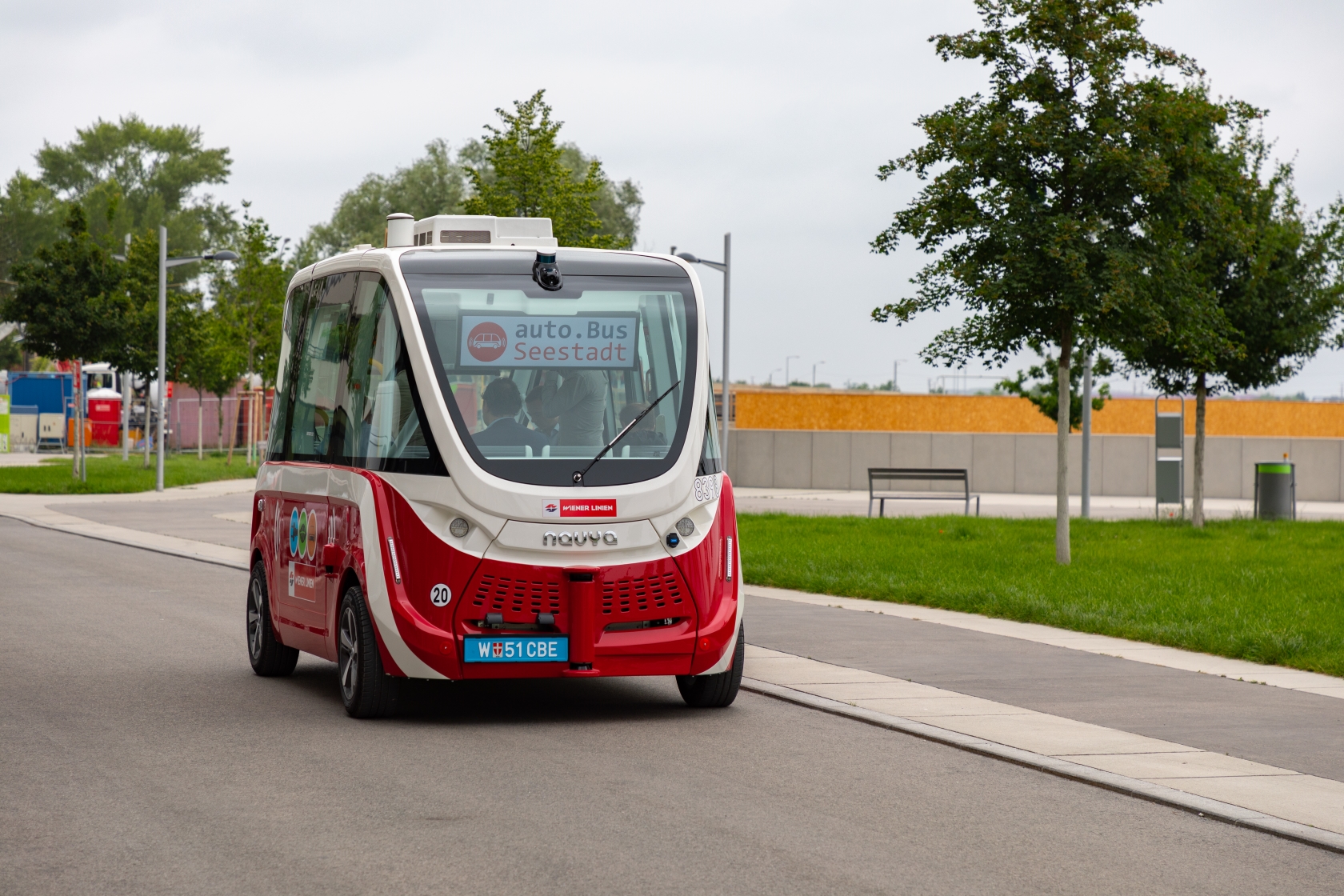 Autonomer Bus in Seestadt