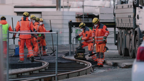Gleisumlegungen U5 Frankhplatz