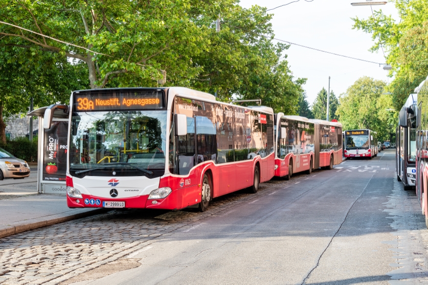 Bus der Linie 39A in Heiligenstadt
