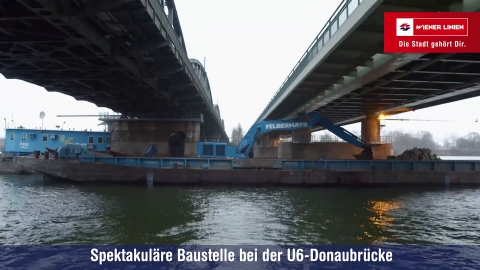 Baustelle U6-Donaubrücke