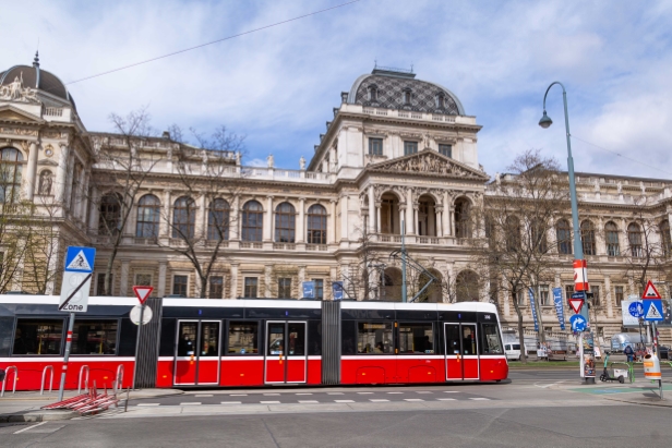 Flexity Linie 71 am Ring