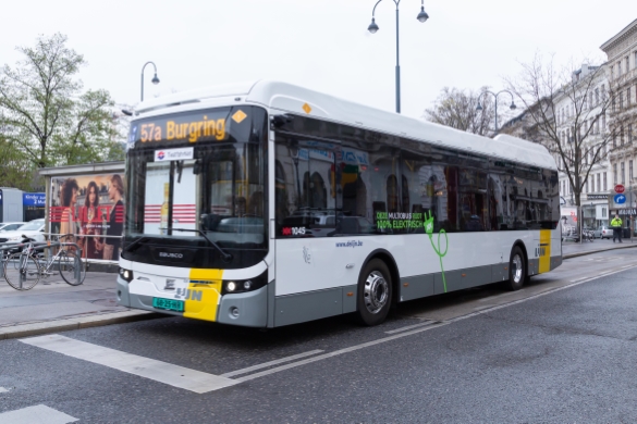 Test Elektrobus auf der Linie 57A