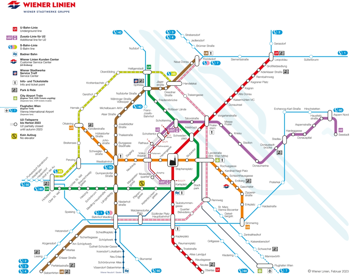 Schnellverbindungsplan U-Bahn
