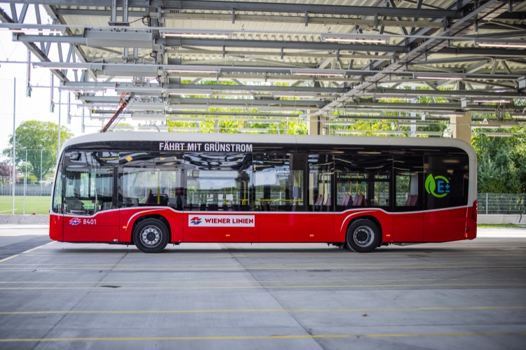 E-Bus Ladung Siebenhirten