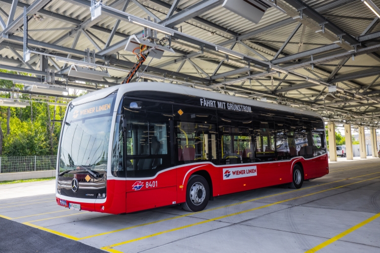 E-Bus Ladung Siebenhirten