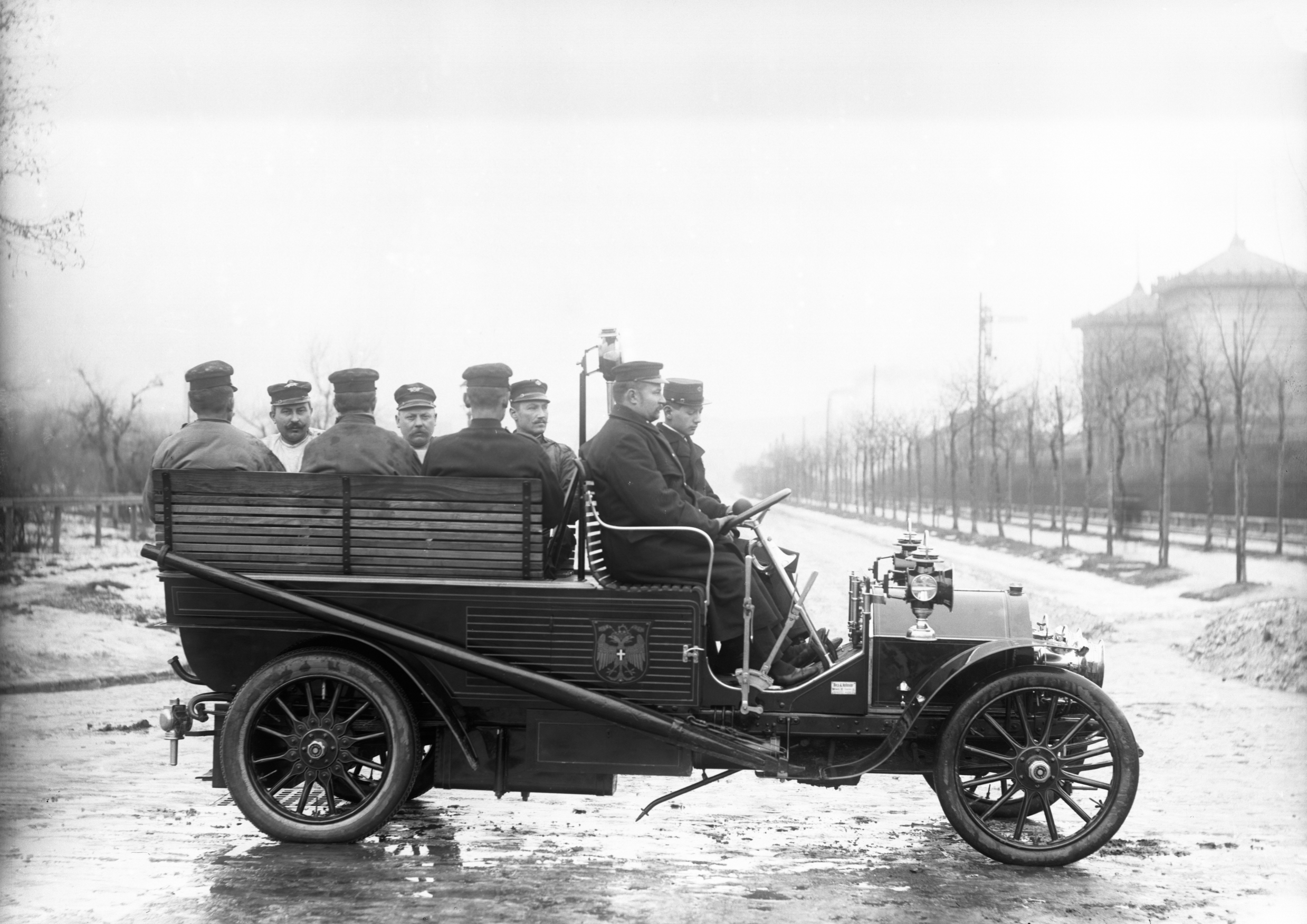 Rüstwagen AI39 mit Rüstwagenmannschaft am 20.9.1927